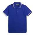 Boys Royal Blue Logo Collar S/s Polo Shirt 84125 by Emporio Armani from Hurleys