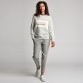 Womens Pale Grey Marl Shuttle Overlayer Sweat Top 51353 by Barbour International from Hurleys