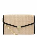 Womens Black Arthea Straw T Clutch Bag 54849 by Ted Baker from Hurleys