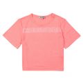 Girls Neon Coral JG 2 Bis S/s T Shirt 23620 by Kenzo from Hurleys