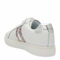 Womens White Lapin Metallic Stripe Trainers 56453 by PS Paul Smith from Hurleys