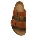 Mens Antique Cognac Arizona Smooth Leather Sandals 59959 by Birkenstock from Hurleys