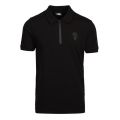 Mens Black/Black Mini Man Zip S/s Polo Shirt 94935 by Karl Lagerfeld from Hurleys