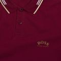 Athleisure Mens Burgundy/Gold Paul Curved Logo Slim Fit S/s Polo Shirt 51468 by BOSS from Hurleys