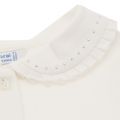 Girls Natural Frill Trim L/s T Shirt 29844 by Mayoral from Hurleys