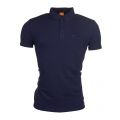 Mens Dark Blue Plainer S/s Polo Shirt 9390 by BOSS from Hurleys