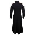 Womens Black Dakota Knitted Dress 15221 by Forever Unique from Hurleys