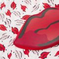 Womens Oyster/Scarlet Beauty Spot Foldaway Shopper Bag 34911 by Lulu Guinness from Hurleys