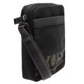 Mens Black Magnified_NS Zip Crossbody Bag 95379 by BOSS from Hurleys