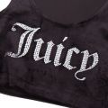 Womens Black Jade Velour Crop Top 94440 by Juicy Couture from Hurleys