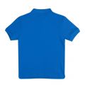 Boys Ibiza Blue Branded S/s Polo Shirt