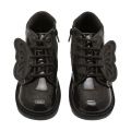 Junior Black Patent Kick Hi Faeries Boots (12.5-2.5)