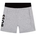 Toddler Grey Marl Logo S/s Polo + Shorts Set 104614 by BOSS from Hurleys