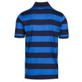 Mens Blue/Navy Classic Stripe Custom Fit S/s Polo Shirt 36708 by Paul And Shark from Hurleys