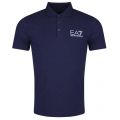 Mens Navy Melange Training Core Identity S/s Polo Shirt 20355 by EA7 from Hurleys