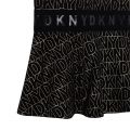 Girls Black Logo Print Dress 104525 by DKNY from Hurleys