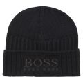 Casual Mens Dark Blue Fenno Beanie Hat 22660 by BOSS from Hurleys