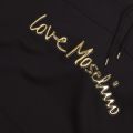 Mens Black/Gold Raised Logo Hooded Sweat Top 47878 by Love Moschino from Hurleys