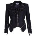 Womens Black Tori Suede Jacket 15208 by Forever Unique from Hurleys
