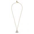 Womens Gold/Light Sapphire Grace Bas Relief Pendant Necklace 91239 by Vivienne Westwood from Hurleys