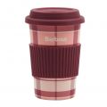 Womens Pink/Red Tartan Travel Mug 93818 by Barbour from Hurleys