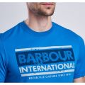 Mens Fresh Blue Block S/s T Shirt 10698 by Barbour International from Hurleys