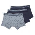 Mens Navy/Blue Core Logoband 3 Pack Boxers