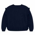 Girls Navy Knitted Love Jumper 48501 by Mayoral from Hurleys