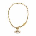 Womens Gold & White Iona Orb Bracelet 67297 by Vivienne Westwood from Hurleys