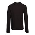 Mens Black Centre Logo Waffle L/s T Shirt 93896 by Calvin Klein from Hurleys