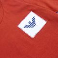 Boys Terracotta Logo Patch S/s T Shirt 48128 by Emporio Armani from Hurleys
