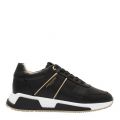 Mens Black/White Matador Leather Trainers 90048 by Android Homme from Hurleys