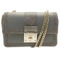 Womens Grey Croc Trim Shoulder Bag 15669 by Love Moschino from Hurleys