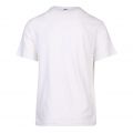 Mens White Text Logo S/s T Shirt 102864 by Lacoste from Hurleys