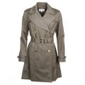 Womens Safari Green Pleated Trench Coat 9287 by Michael Kors from Hurleys