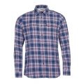 Mens Navy/Red Henri Check L/s Shirt 77848 by Barbour Steve McQueen Collection from Hurleys