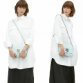 Womens Pale Blue Lock Crossbody Bag 38939 by Calvin Klein from Hurleys