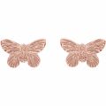 Womens Rose Gold 3D Butterfly Studs 34258 by Olivia Burton from Hurleys