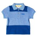 Baby Turquoise Block Stripe S/s Polo Shirt 65339 by BOSS from Hurleys