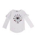 Junior Optic White Gemma Icon Eye L/s T Shirt 45830 by Kenzo from Hurleys