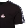Mens Black Randy Tape S/s T Shirt 85474 by Pyrenex from Hurleys