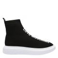 Womens Black Knit Hi Trainers 82185 by Love Moschino from Hurleys