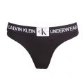 Womens Black Logo Band Thong 28941 by Calvin Klein from Hurleys