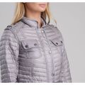 International Womens Opal Grey Leaf Spring Quilted Jacket