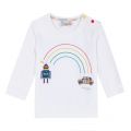 Baby White Santo L/s T Shirt 32614 by Paul Smith Junior from Hurleys