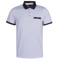 Mens Navy Sloughi Geo S/s Polo Shirt 23725 by Ted Baker from Hurleys