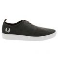 Mens Charcoal Shields Suede Trainers 14749 by Fred Perry from Hurleys