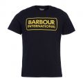 Mens Black/Yellow Essential Large Logo S/s T Shirt 75764 by Barbour International from Hurleys