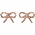 Womens Rose Gold Vintage Mini Bow Studs 34264 by Olivia Burton from Hurleys
