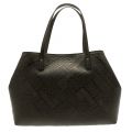 Womens Black Embossed Shopper Bag 72775 by Love Moschino from Hurleys